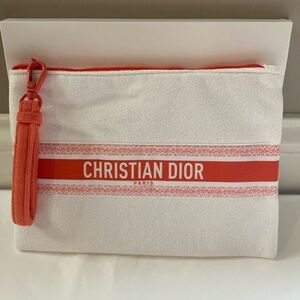 Dior cosmetic pouch. New condition with box.